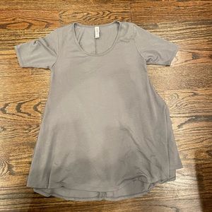 LLR / LuLaRoe Solid Perfect T Gray